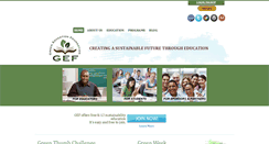 Desktop Screenshot of greeneducationfoundation.org